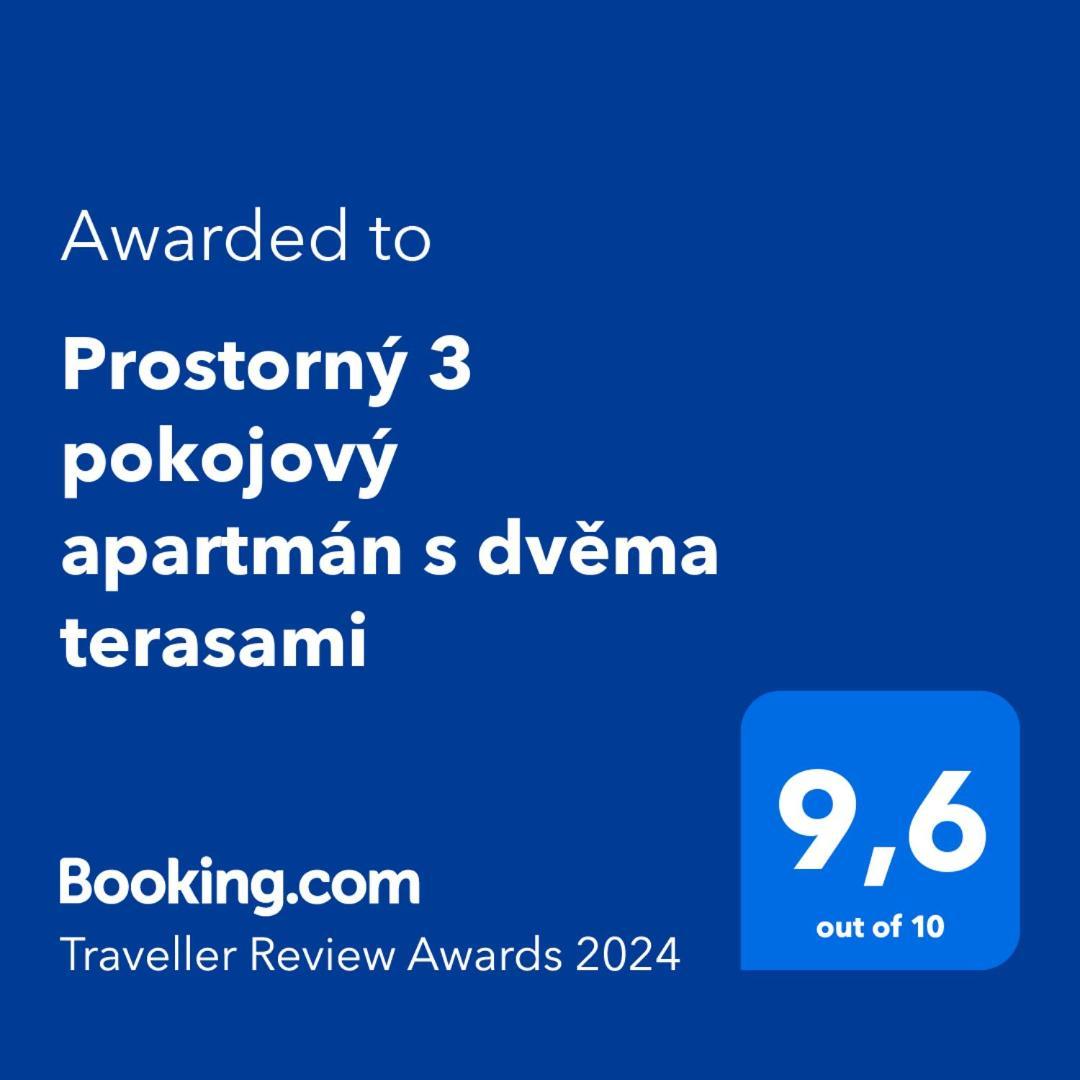 Prostorny 3 Pokojovy Apartman S Dvema Terasami Prague Luaran gambar